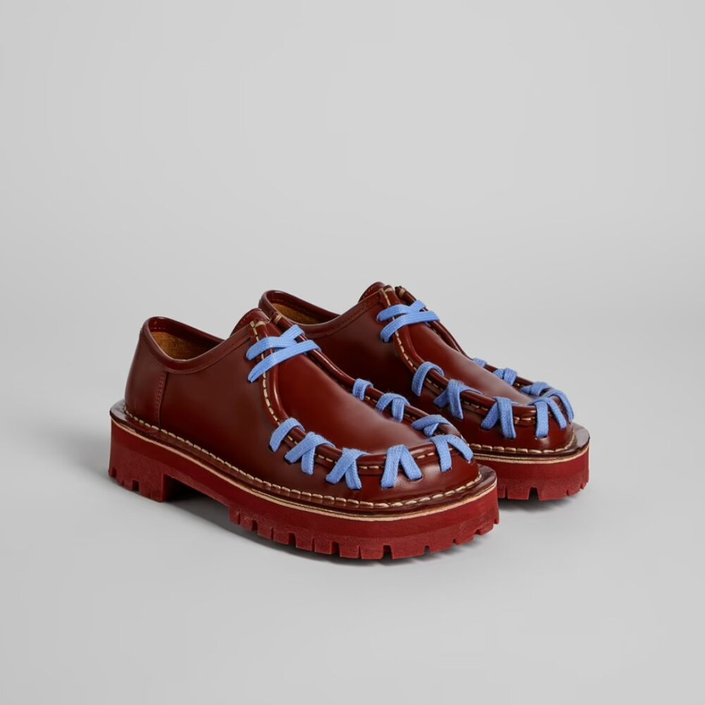 Camper Lab Eki Burgundy Formal Shoes Loafers
